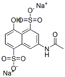 disodium 3-(acetylamino)-8-hydroxynaphthalene-1,5-disulphonate Struktur