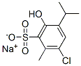 sodium 6-chloro-3-hydroxy-4-isopropyltoluene-2-sulphonate,83732-70-1,结构式
