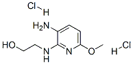 2-[(3-amino-6-methoxy-2-pyridyl)amino]ethanol dihydrochloride 结构式