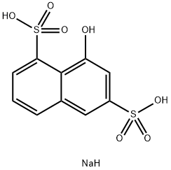Ε酸(1-萘酚-3,8-二磺酸纳) 结构式