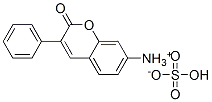 (2-oxo-3-phenyl-2H-benzopyran-7-yl)ammonium hydrogen sulphate Struktur