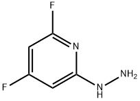2,4-二氟-6-肼基吡啶,837364-98-4,结构式