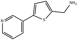 (5-ピリド-3-イルチエン-2-イル)メチルアミン 化学構造式