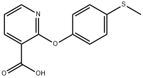 2-(4'-methylthiophenoxy)nicotinic acid Structure