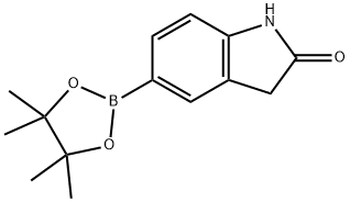 5-(4,4,5,5-テトラメチル-1,3,2-ジオキサボロラン-2-イル)オキシインドール 化学構造式