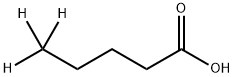 ペンタン酸-5,5,5-D3 化学構造式