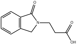3-(1-オキソ-1,3-ジヒドロ-イソインドール-2-イル)-プロピオン酸 化学構造式