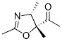 Ethanone, 1-(4,5-dihydro-2,4,5-trimethyl-5-oxazolyl)-, cis- (9CI) Structure