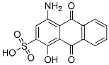 4-Amino-9,10-dihydro-1-hydroxy-9,10-dioxo-2-anthracenesulfonic acid Struktur