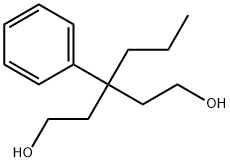 3-フェニル-3-プロピル-1,5-ペンタンジオール 化学構造式