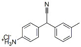 α-(4-アミノフェニル)-3-メチルベンゼンアセトニトリル・塩酸塩 化学構造式