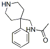 N-[(4-フェニル-4-ピペリジニル)メチル]アセトアミド 化学構造式