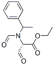 N-ホルミル-3-オキソ-N-(1-フェニルエチル)アラニンエチル 化学構造式