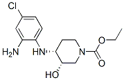 ethyl cis-4-[(2-amino-4-chlorophenyl)amino]-3-hydroxypiperidine-1-carboxylate Struktur