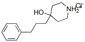4-hydroxy-4-(3-phenylpropyl)piperidinium chloride 结构式