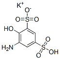 potassium hydrogen -5-amino-4-hydroxybenzene-1,3-disulphonate Struktur