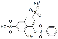 4-アミノ-5-[(フェニルスルホニル)オキシ]-2,7-ナフタレンジスルホン酸・ナトリウム 化学構造式