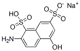 2-アミノ-5-ヒドロキシ-1,7-ナフタレンジスルホン酸・ナトリウム 化学構造式