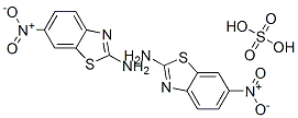 6-ニトロ-2-ベンゾチアゾールアミン・0.5硫酸塩 化学構造式