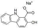 2-ヒドロキシ-9H-カルバゾール-1-カルボン酸ナトリウム 化学構造式
