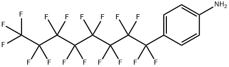 4-全氟辛基苯胺,83766-52-3,结构式