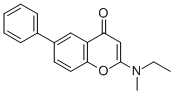 2-(Etilmetilammino)-6-fenilcromone [Italian] Structure