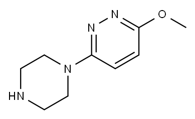 3-methoxy-6-(1-piperazinyl)Pyridazine Structure