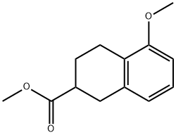 5-甲氧基-四氢萘-2-甲酸甲酯 结构式