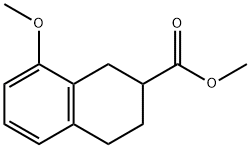 8-甲氧基-1,2,3,4-四氢萘-2-羧酸甲酯, 83781-72-0, 结构式