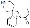 N-[(4-phenylpiperidin-4-yl)methyl]propionamide 结构式