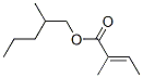 2-methylpentyl 2-methylcrotonate 结构式