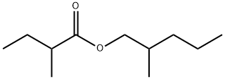 2-メチルブタン酸2-メチルペンチル 化学構造式