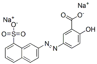 2-羟基-5-[(8-硫-2-萘基)偶氮]苯甲酸钠 结构式