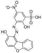 2-hydroxy-3-[(2-hydroxy-1-dibenzofuryl)azo]-5-nitrobenzenesulphonic acid|