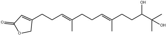 4-[(3E,7E)-11,12-Dihydroxy-4,8,12-trimethyl-3,7-tridecadienyl]-2(5H)-furanone Struktur