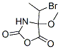 2,5-Oxazolidinedione,  4-(1-bromoethyl)-4-methoxy- Structure