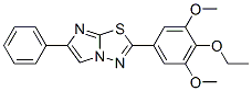 7-(4-ethoxy-3,5-dimethoxy-phenyl)-3-phenyl-6-thia-1,4,8-triazabicyclo[ 3.3.0]octa-2,4,7-triene 结构式