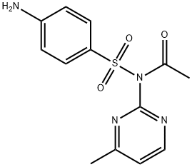 N-[(p-aminophenyl)sulphonyl]-N-(4-methyl-2-pyrimidinyl)acetamide Structure