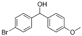 4-メトキシ-4′-ブロモベンズヒドリルアルコール 化学構造式