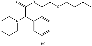 2-butoxyethyl alpha-phenylpiperidine-1-acetate hydrochloride 结构式