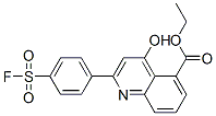 ethyl 2-[4-(fluorosulphonyl)phenyl]-4-hydroxyquinoline-5-carboxylate 结构式