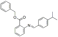 benzyl 2-[[[4-(1-methylethyl)phenyl]methylene]amino]benzoate 结构式
