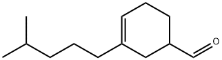 3-(4-methylpentyl)cyclohex-3-ene-1-carbaldehyde 结构式
