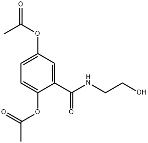 5-[N-(2-hydroxyethyl)carbamoyl]-m-phenylene diacetate 结构式