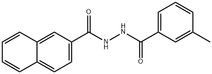 2-(2-NAPHTHOYL)-1-(M-TOLUOYL)HYDRAZINE Struktur