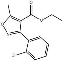 ethyl 3-(2-chlorophenyl)-5-methylisoxazole-4-carboxylate  Struktur