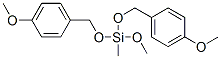 methoxybis[(4-methoxyphenyl)methoxy]methylsilane Struktur