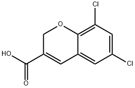 6,8-二氯-2H-色烯-3-羧酸 结构式