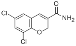 2H-1-Benzopyran-3-carboxamide, 6,8-dichloro- Structure