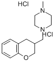 Piperazine, 1-((3,4-dihydro-2H-1-benzopyran-3-yl)methyl)-4-methyl-, di hydrochloride Struktur